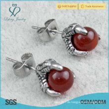 Modische Design antike rote Perle Charme Ohrringe 2015